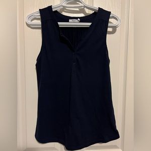 Ricki's Navy Blue Henley Tank - Medium